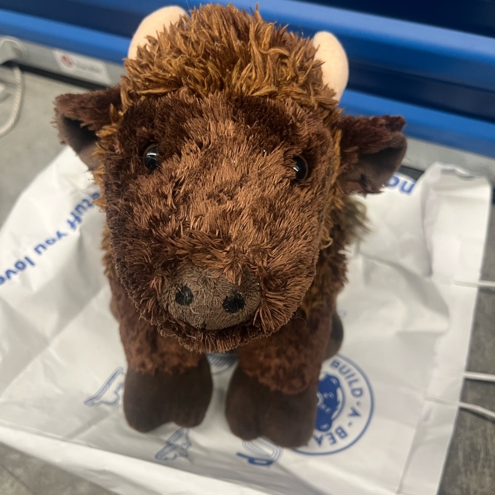 Build-A-Bear Furry Brown Buffalo Plush